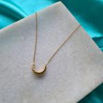 Golden Stunning Moon Pendent