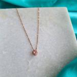 Delicate Diamond Studded Necklace