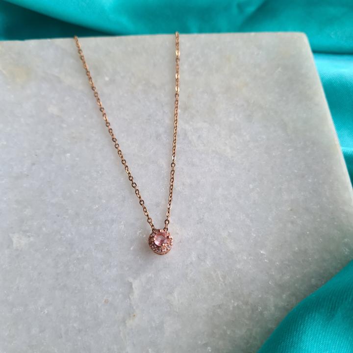 Delicate Diamond Studded Necklace