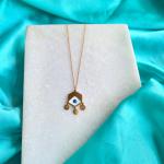 Hexagon Evil-eye Necklace