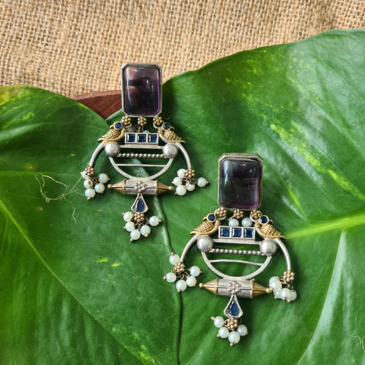 Navrang German Silver Earring_25