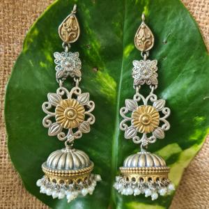 Navrang German Silver Earring_14