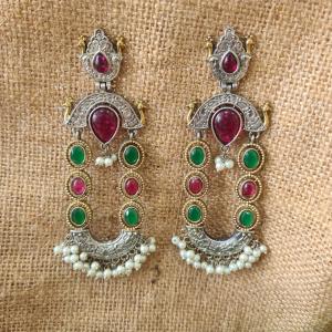 Navrang German Silver Earring_09