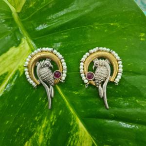 Navrang German Silver Earring_08