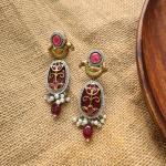 Maroon Stone Necklace