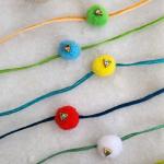 White Gota Rakhi