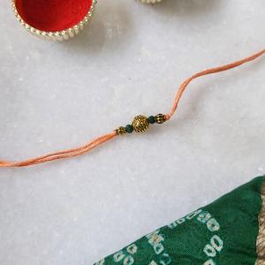 Peach Simple Rakhi