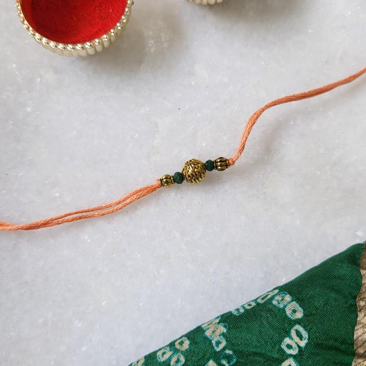 Peach Simple Rakhi