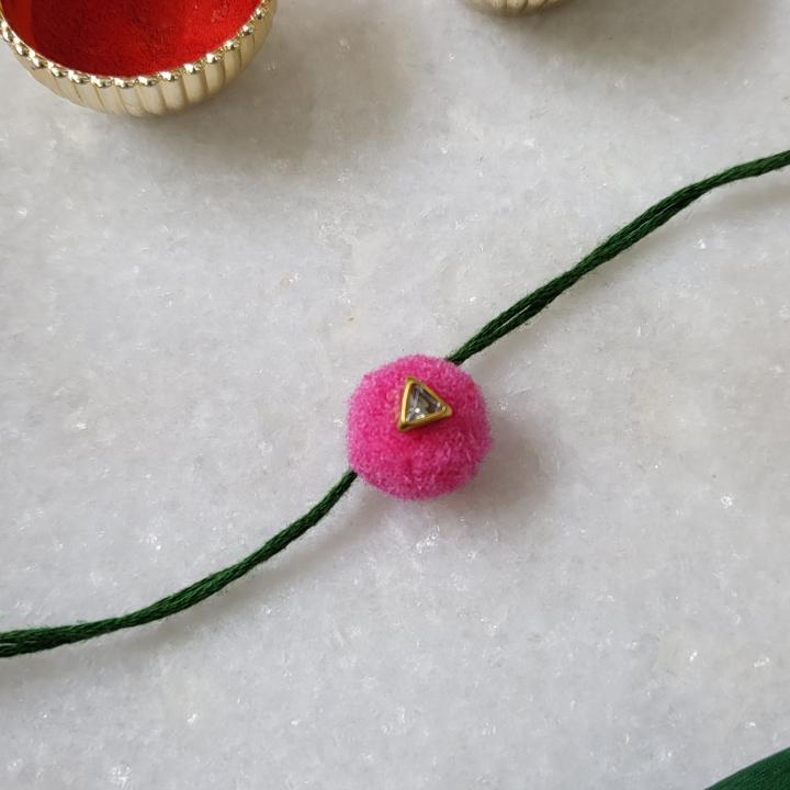 Pink Gota Rakhi