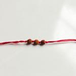 Red 3 Rudhraksh Rakhi