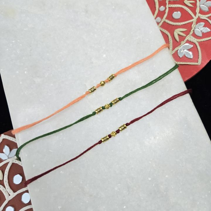 Delicate Peach Rakhi