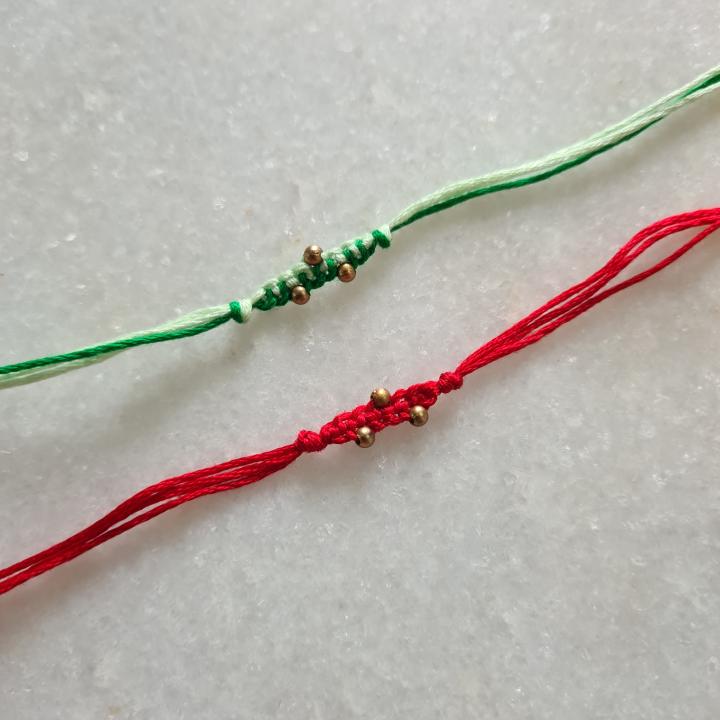 Minimal Green Rakhi