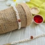 White Rudraksh Rakhi