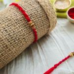 Rudraksh Rakhi With Sandal Wood bead 1