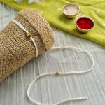 Minimal White Rakhi