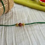 Green Rudraksh Rakhi