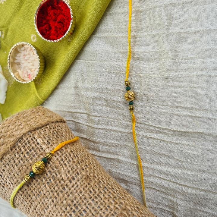 Yellow Simple Rakhi