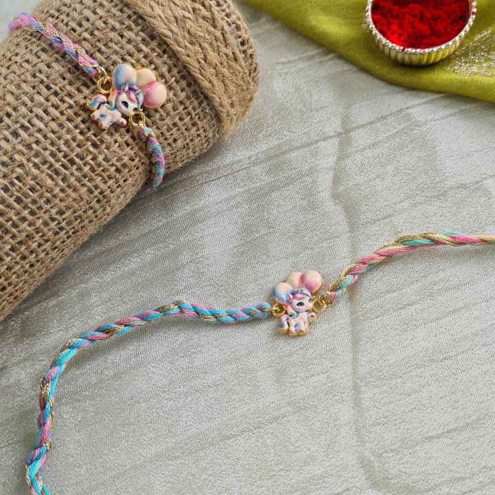 Unicorn Multicolour Rakhi.